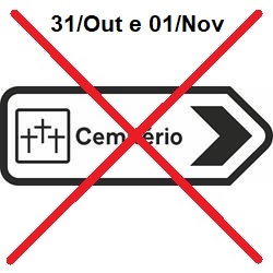 COVID-19 / CEMITÉRIOS TEMPORÁRIAMENTE ENCERRADOS (31/10 e 01/11)