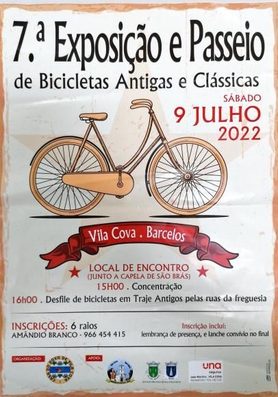EXPOSI&Ccedil;&Atilde;O E PASSEIO DE BICICLETAS ANTIGAS E CL&Aacute;SSICAS 2022