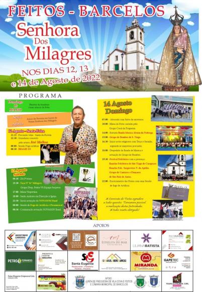 FEITOS / FESTA Sra. dos MILAGRES - 2022