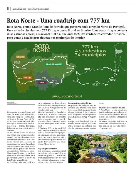 Rota Norte - Uma roadtrip com 777 km