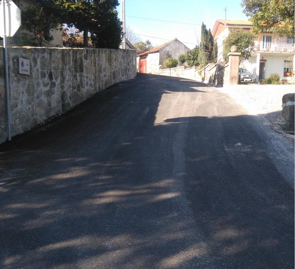 Pavimentação da Parte Sul da Rua da Serra em Vila Cova