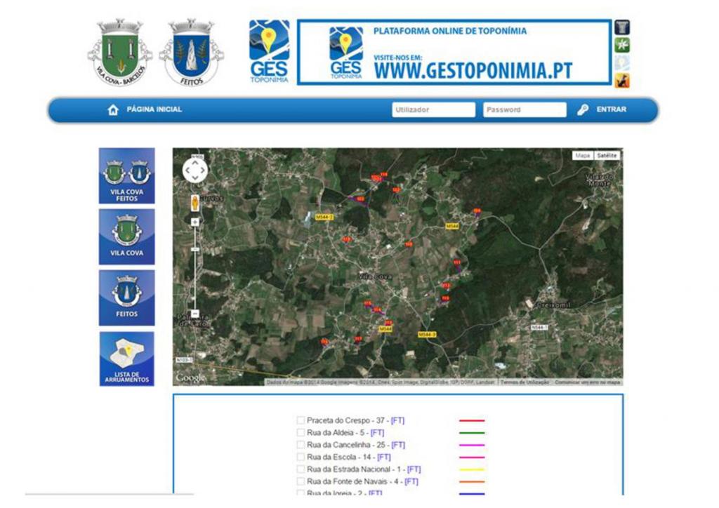 Novos arruamentos em Vila Cova